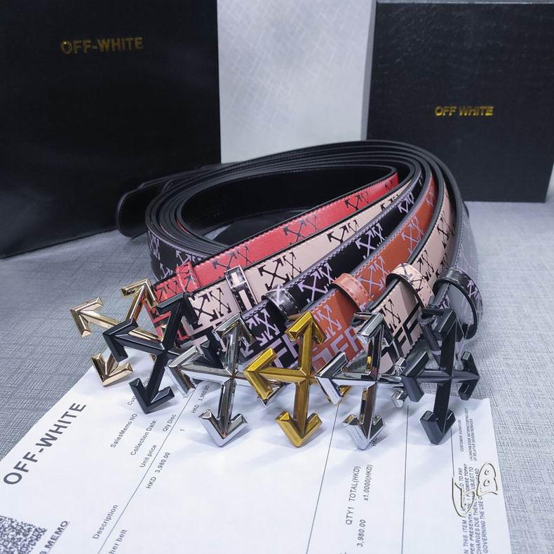 Off White belt 38mmX80-125cm lb082801